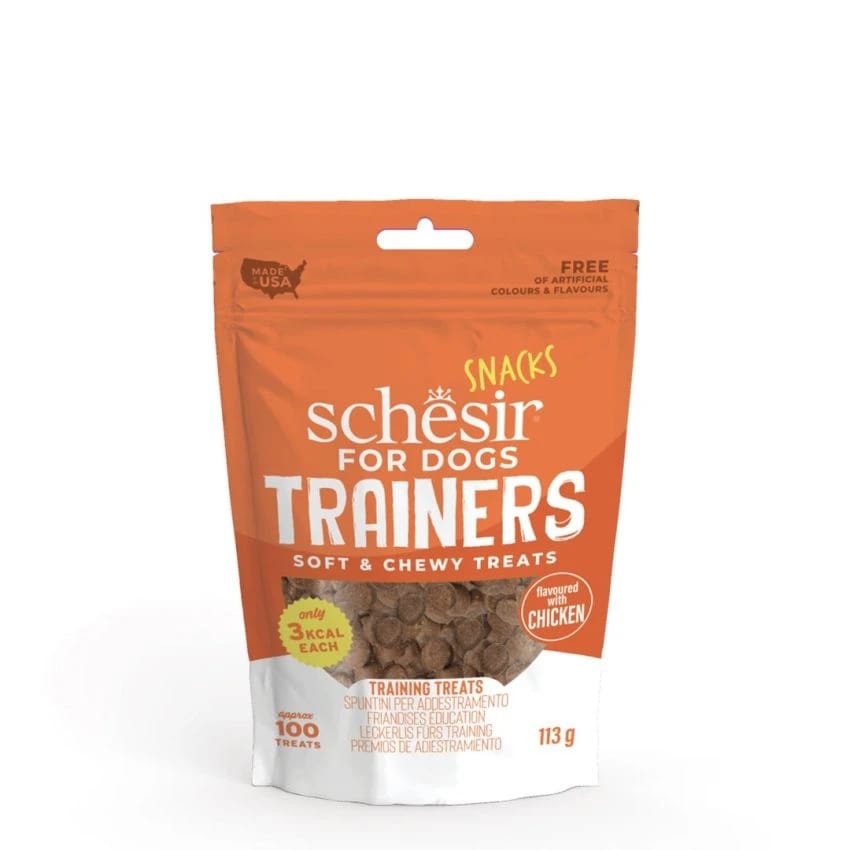 SCHESIR FOR DOG SNACK POUCH TRAINING SOFT&CHEWY CHICKEN 113G