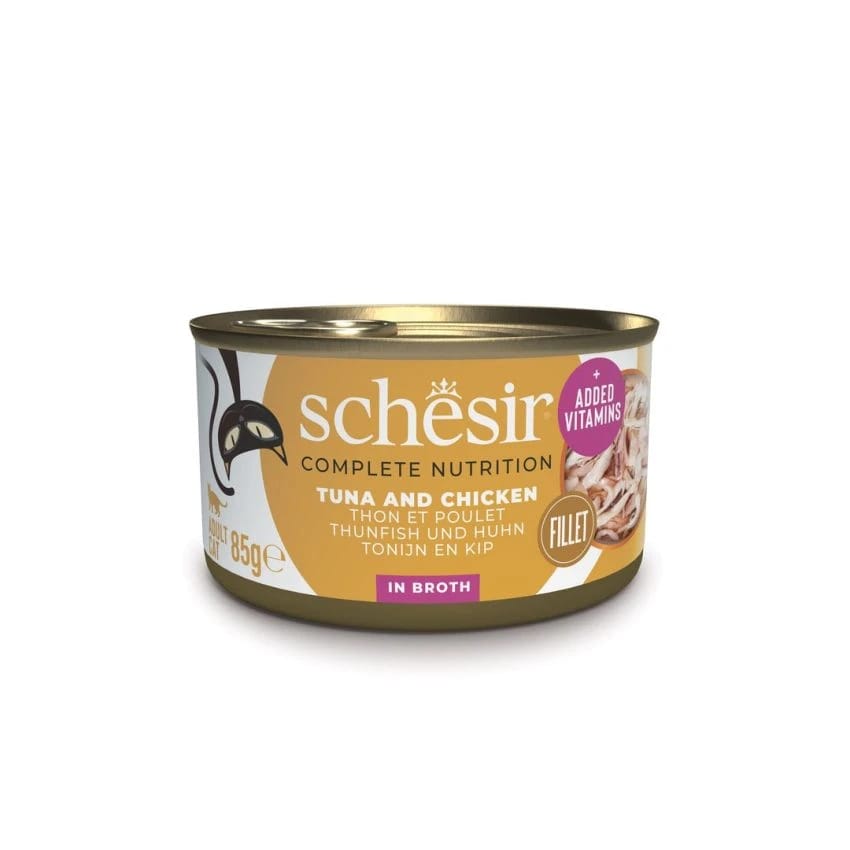 C175 SCHESIR Cat Can 85gr Tuna and Chicken With Rice