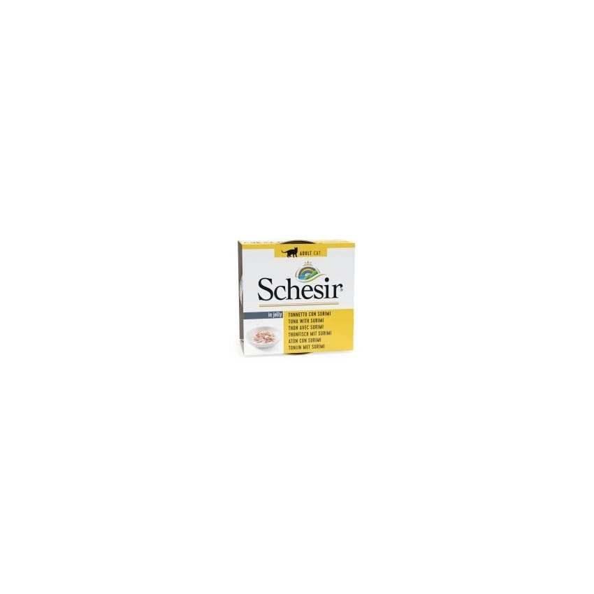 C136 SCHESIR Cat Can Jelly 85 gr Tuna with Surimi