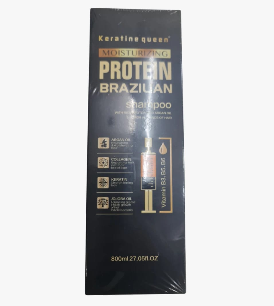 Keratine Queen Moisturizing Protein Shampoo for All Hair Types for Women and Men with Enriched Nourishing Formula