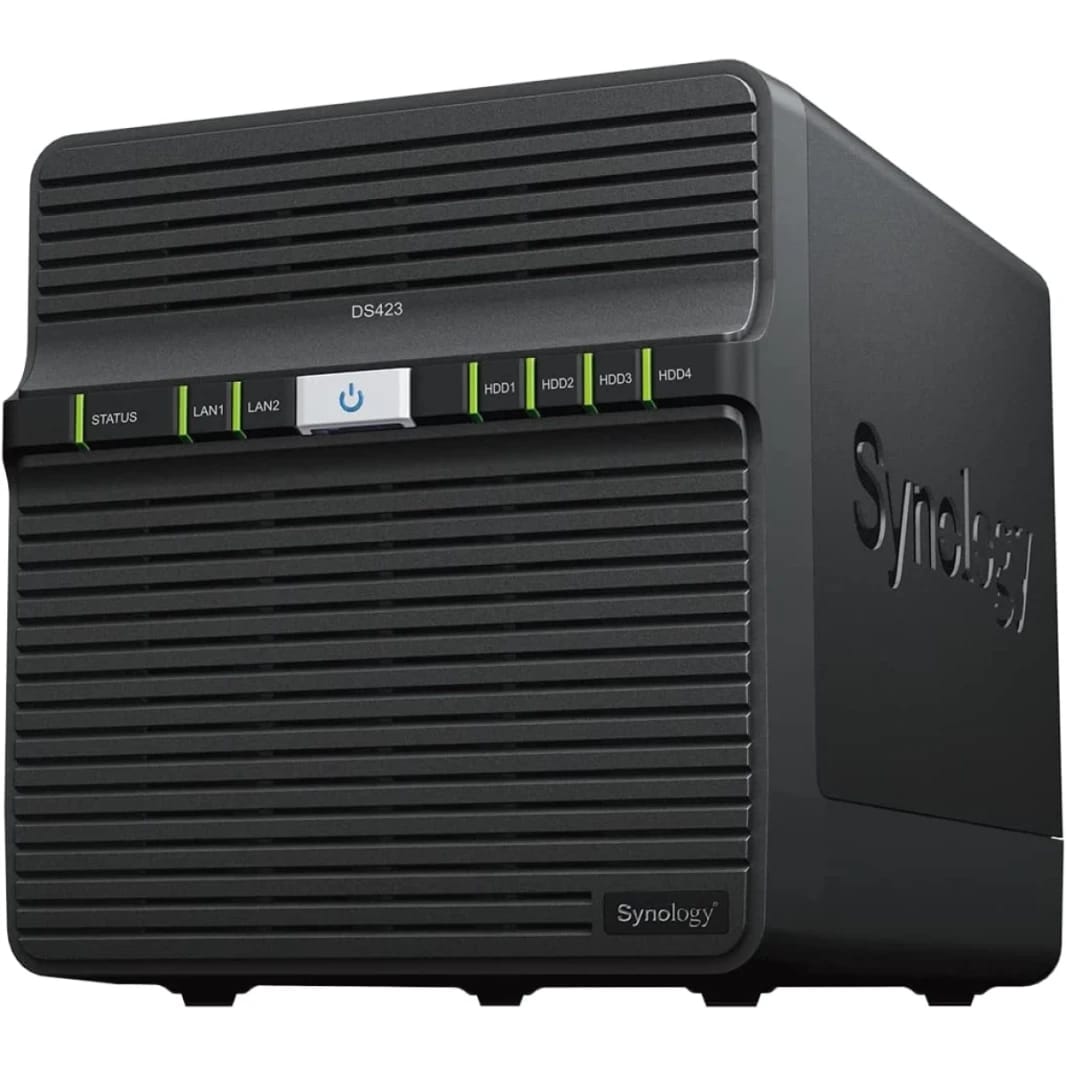 Synology DiskStation DS423 4-Bay Diskless NAS with Realtek RTD1619B 4-Core CPU & 2GB DDR4 RAM