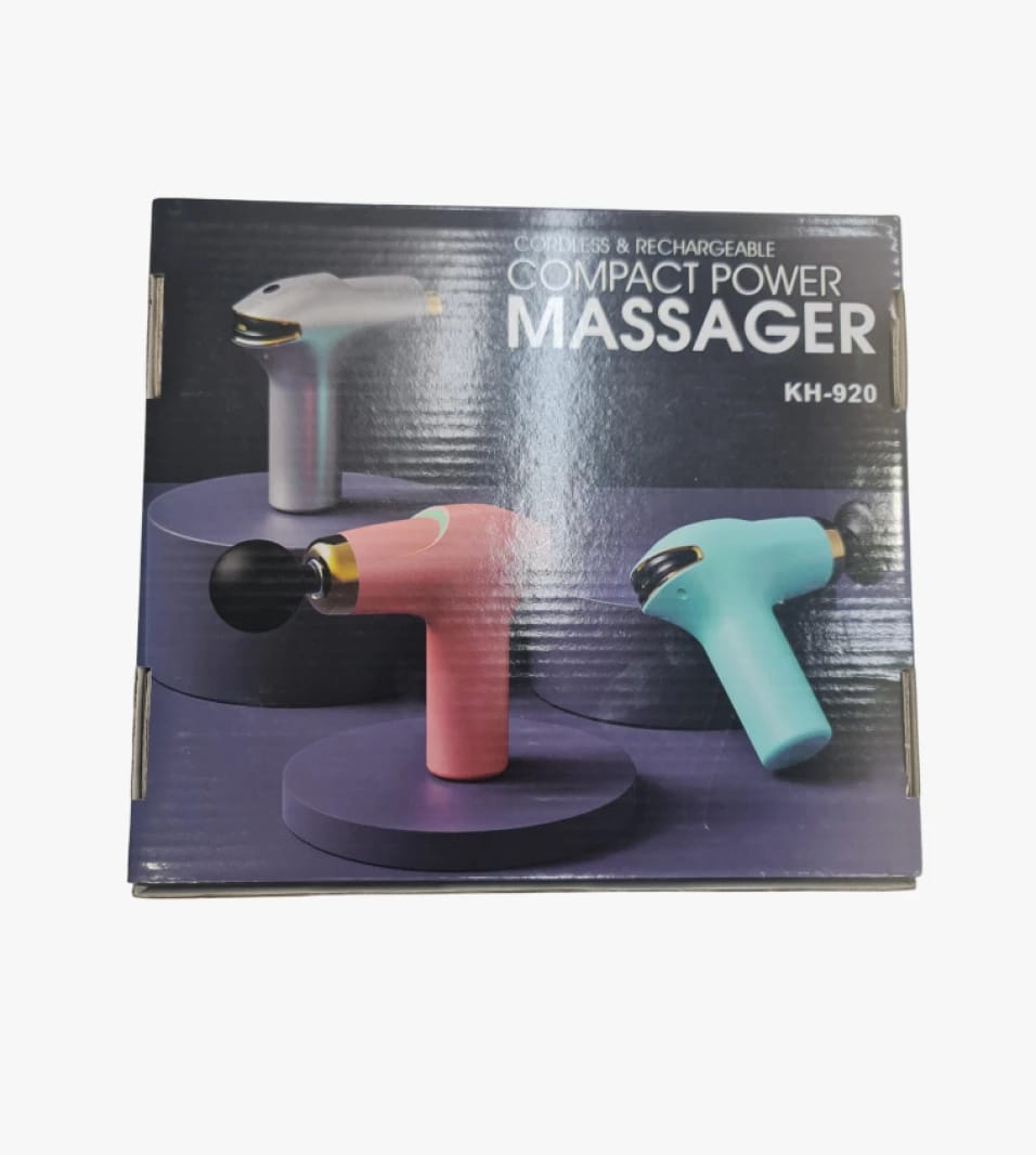 KH-920 Cordless Rechargeable Compact Power Massager, Sleek Design, Ideal for Professionals