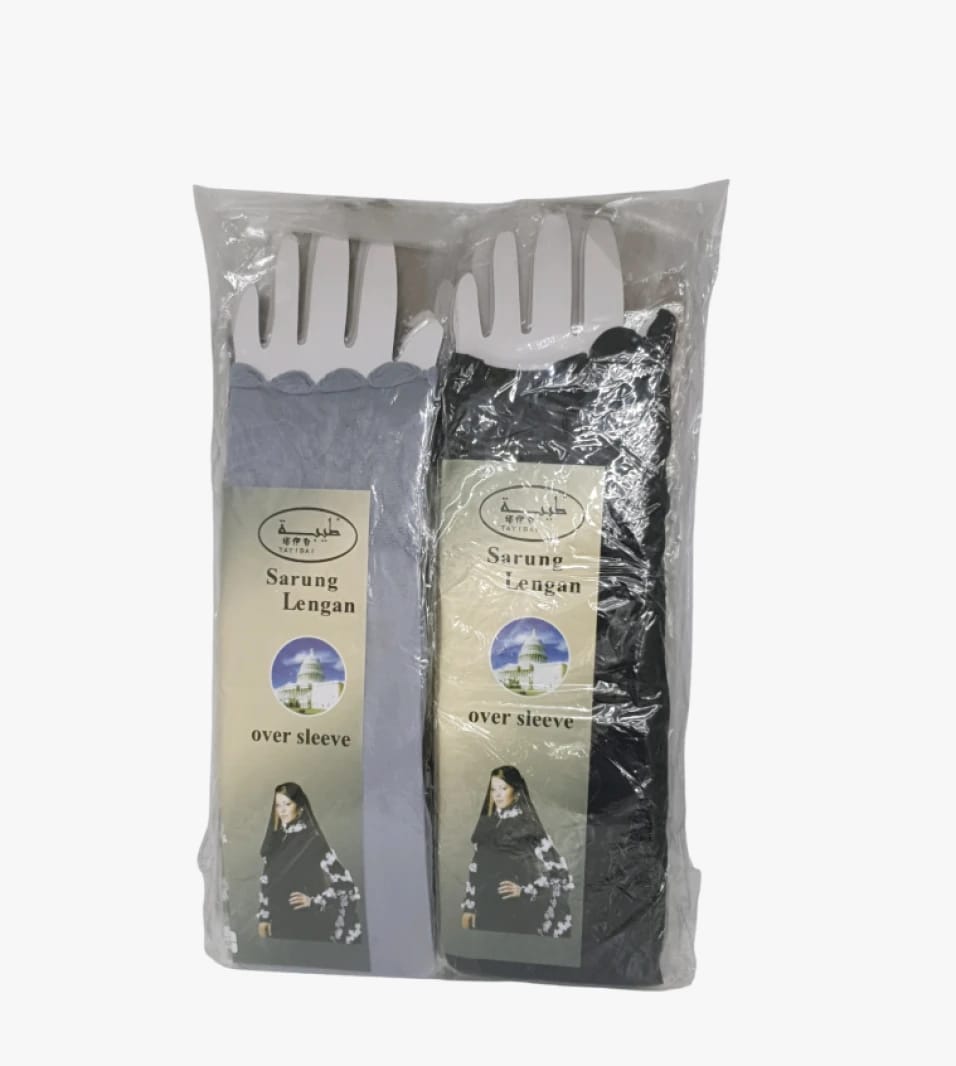 Madiya Sarung Lengan Elastic Long Arm Covers for Women Comfortable Modern Design with UV-Resistant Fabric.