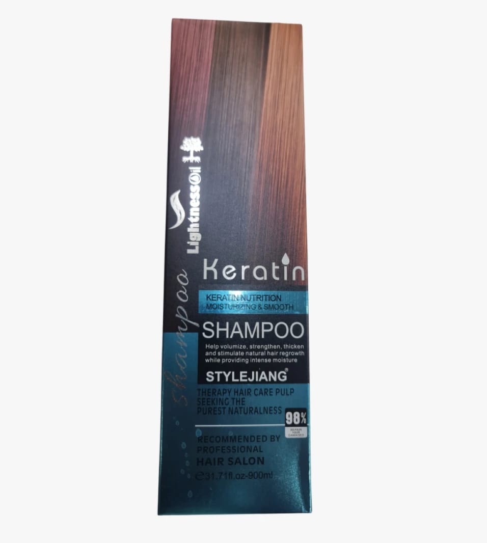 Lightness Oil Keratin Nutrition Moisturizing and Nourishing Shampoo Smoothness for Individuals Seeking Hair Care