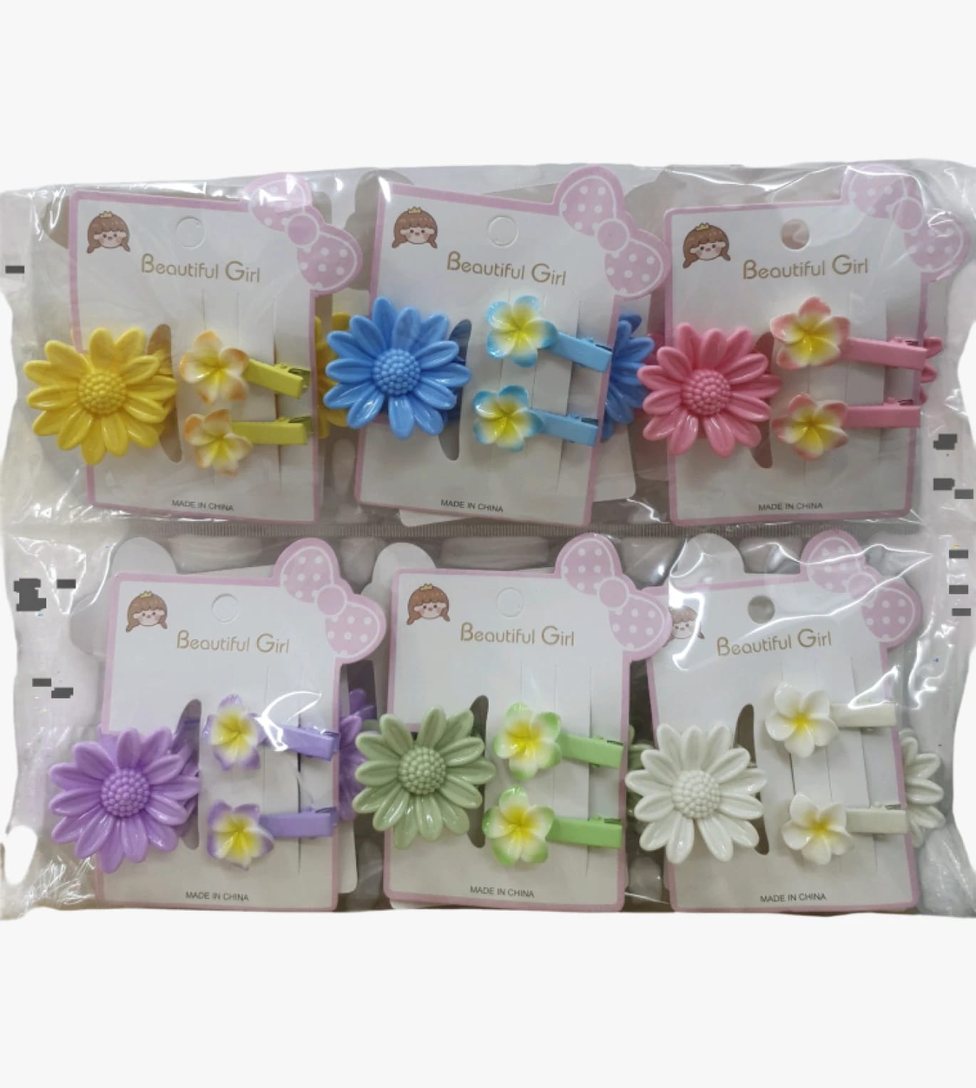 Beautiful Girl Hair Clips with Floral Design, Stylish Hair Accessories for Kids, Perfect Gift for Adorable Little Ones