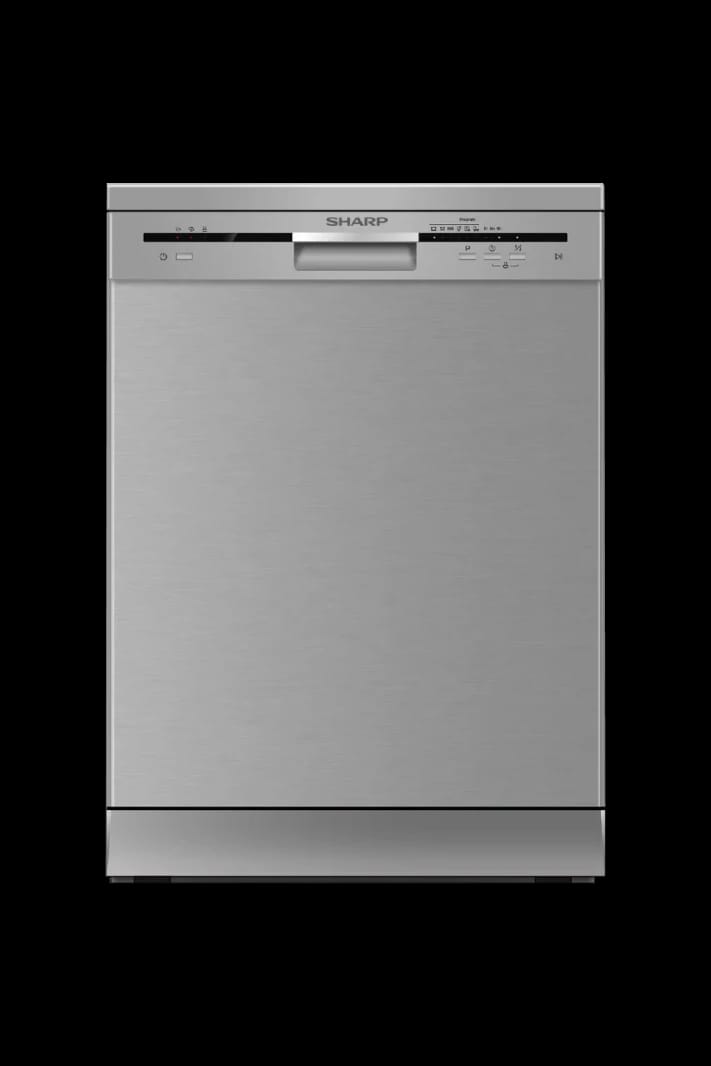 Sharp Dishwasher, 13 Place Settings, 6 Programs, A++ - Silver