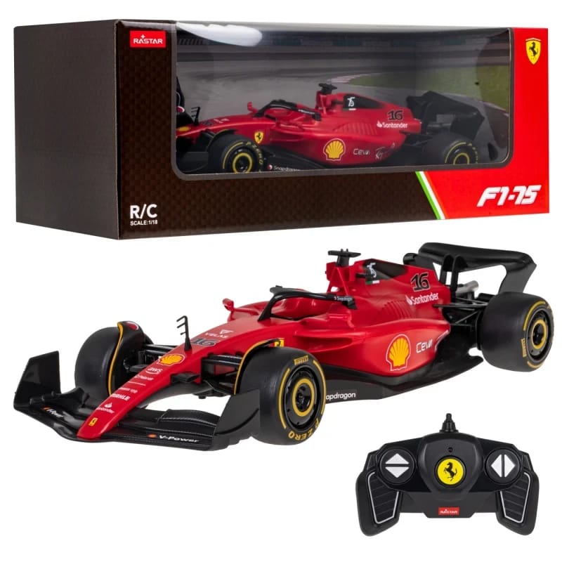 راستار | سيارة فيراري F1 75 بجهاز تحكم عن بعد بمقياس 1:18