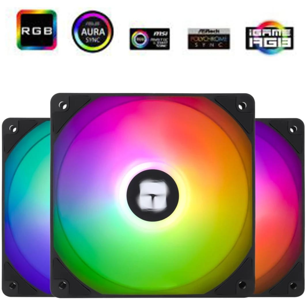 Thermalright TL-C12C-S X3 (Black / 3PIN ARGB) Balance Performance 120mm PWM Cooling Fan Kit 3in1 w/ S-FDB Bearing