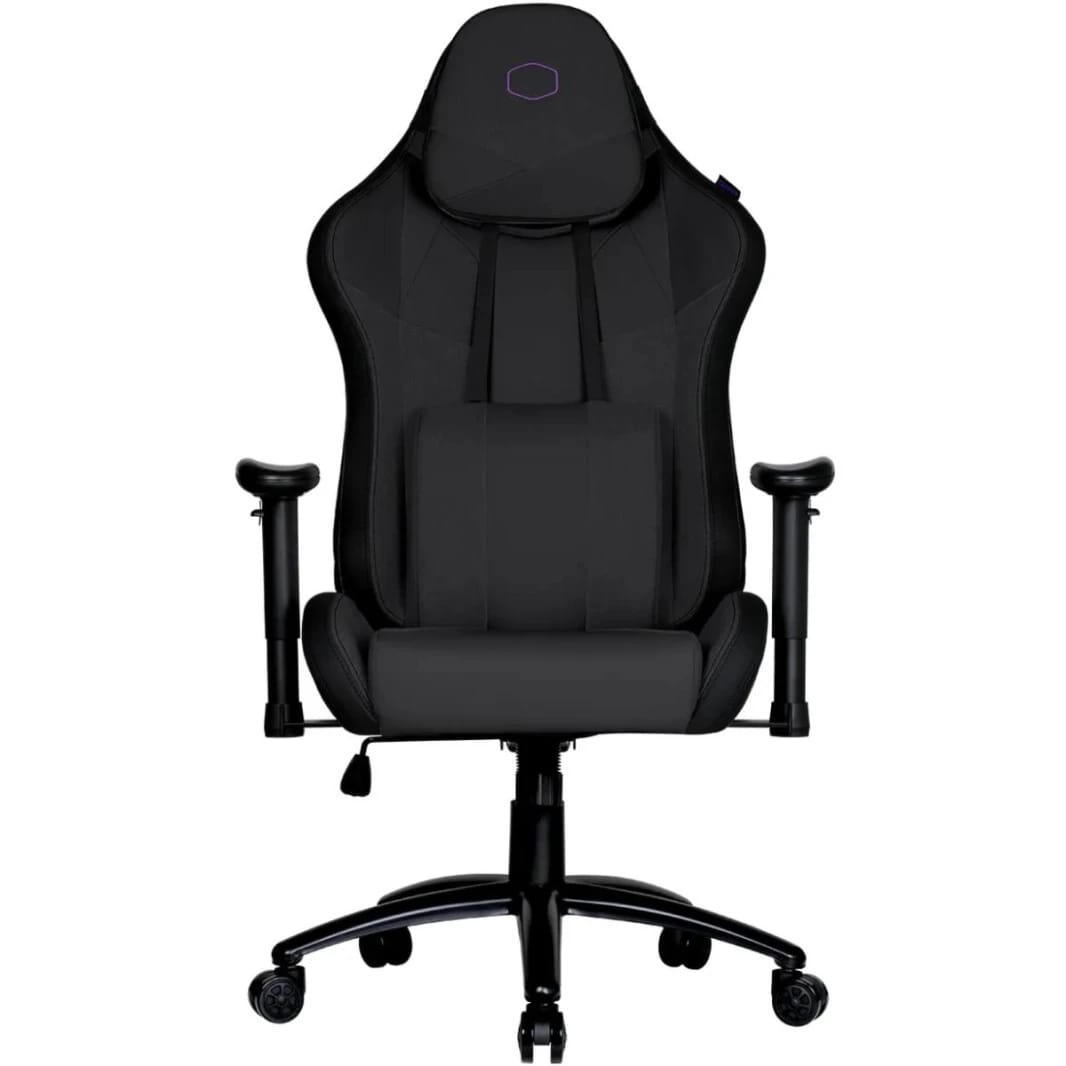 Cooler Master Caliber R3C (Black) Gaming Chair w/ Cool-In Technology, Breathable Perforated Cooler Design, Steel Frame, Ultra Comfortable Memory Foam & PU, 2D Armrest, Up To 180° Recline & 150KG Max Weight Load