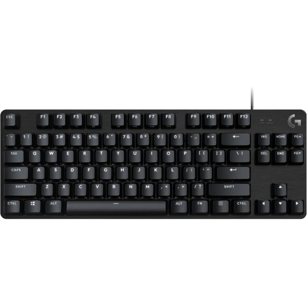 لوحة مفاتيح الألعاب الميكانيكية Logitech G413 TKL SE - لوحة مفاتيح مدمجة بإضاءة خلفية مع مفاتيح ميكانيكية لمسية، خاصية منع الظلال (Anti-Ghosting)، متوافقة مع أنظمة ويندوز وماك - ألومنيوم أسود