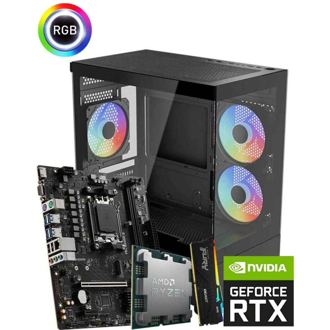 AMD RYZEN 5 7600 // RTX 5050 8GB // 16GB RAM - Custom Build