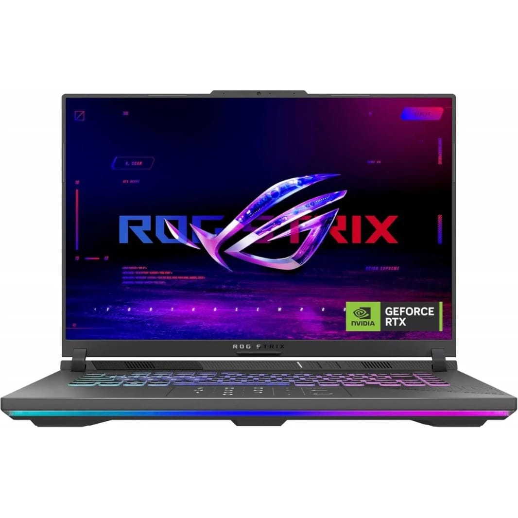 Laptop ASUS ROG Strix G16, AMD Ryzen™ 9 9955HX Processor Up to 5.4GHz, NVIDIA® GeForce RTX™ 5070 Ti Laptop GPU 12GB GDDR7, 16GB DDR5, 16" FHD+ 165Hz IPS-level - Eclipse Gray