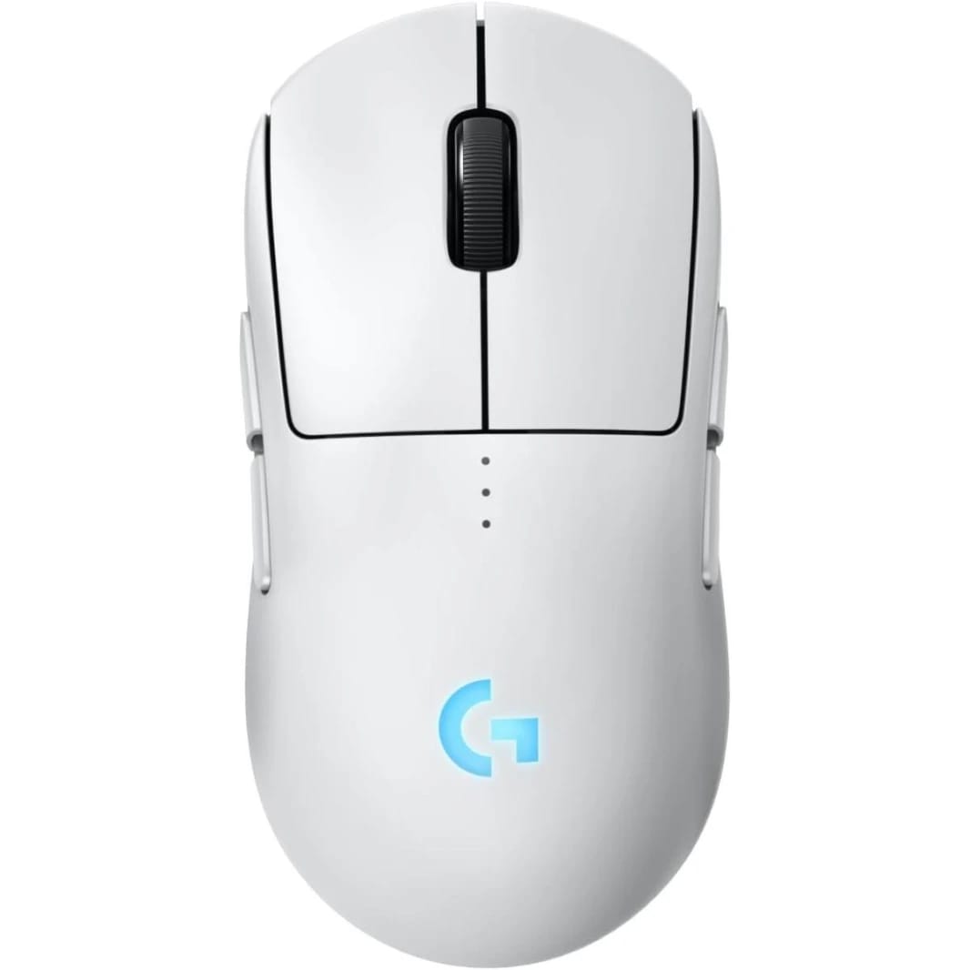 Logitech G PRO 2 Lightspeed Wireless Gaming Mouse, Right- or Left-Handed Mouse with up to 4 Customizable and Switchable Magnetic Side Buttons, 44K DPI Sensor, USB-C Charging, for PC/Mac - White