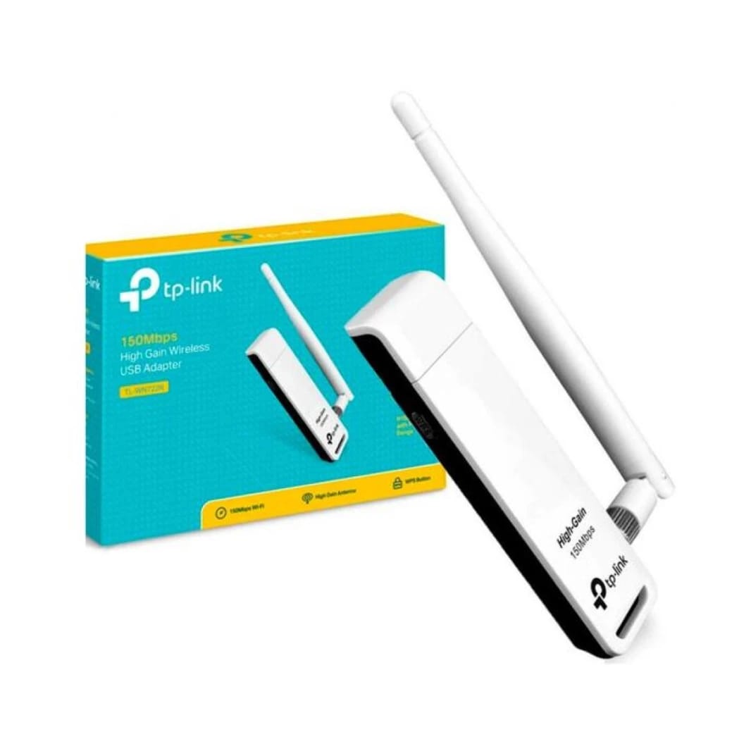TP-Link (TL-WN722N) Nano USB Wifi Dongle 150Mbps High Gain Wireless Network Adapter for PC Desktop and Laptops. Supports Win, Linux, MacOS