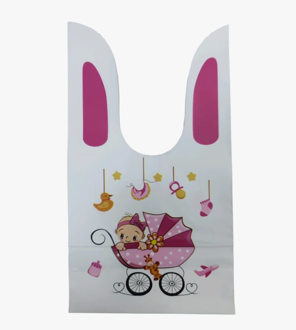 Finest Gift Bag for Kids, Delightful Baby Stroller Design with Charming Decorations, Perfect for Children's Gifts