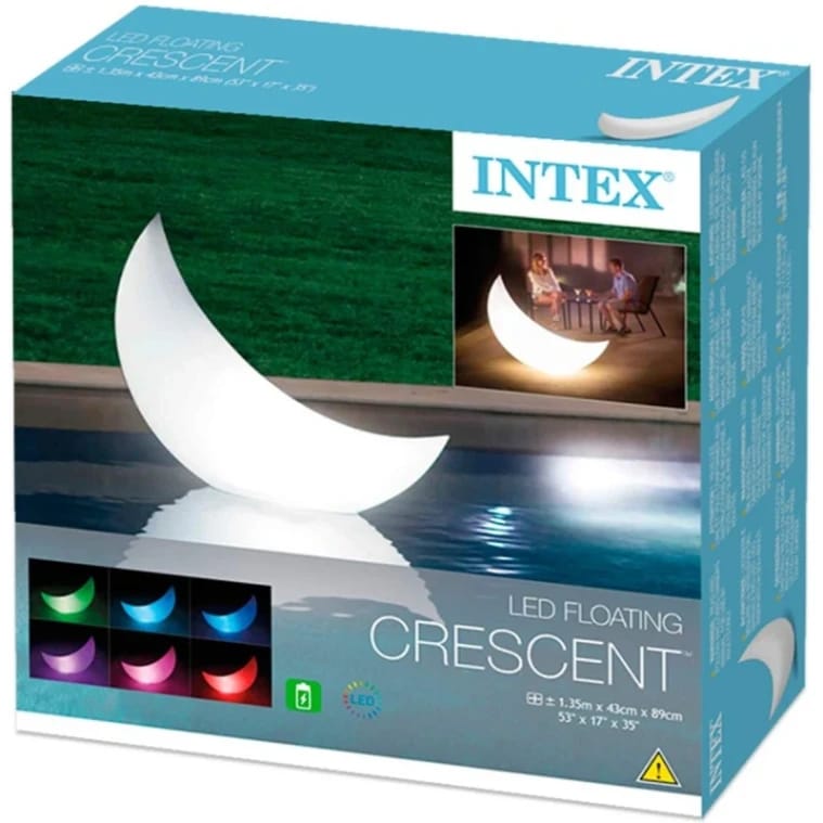 Intex - LED Floating Crescent Light 135 cm x 43 cm x 89 cm