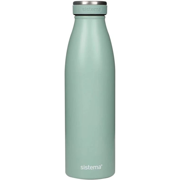 Sistema Stainless Steel Bottle, 500ml, Mint Color