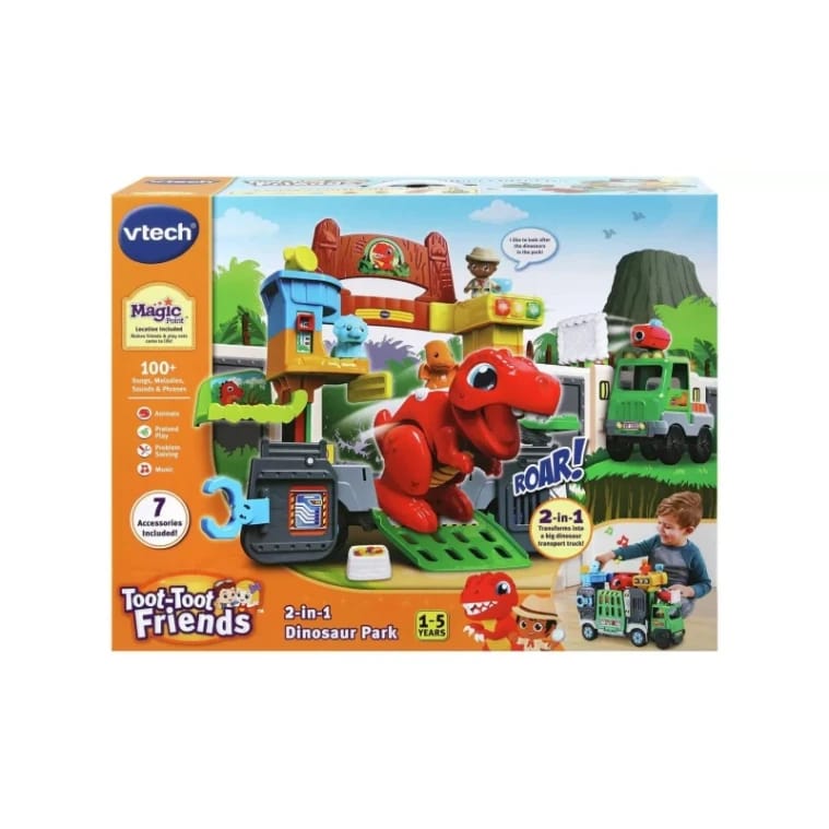 Vtech Toot Toot 2 in 1 Dinosaur Park Playset