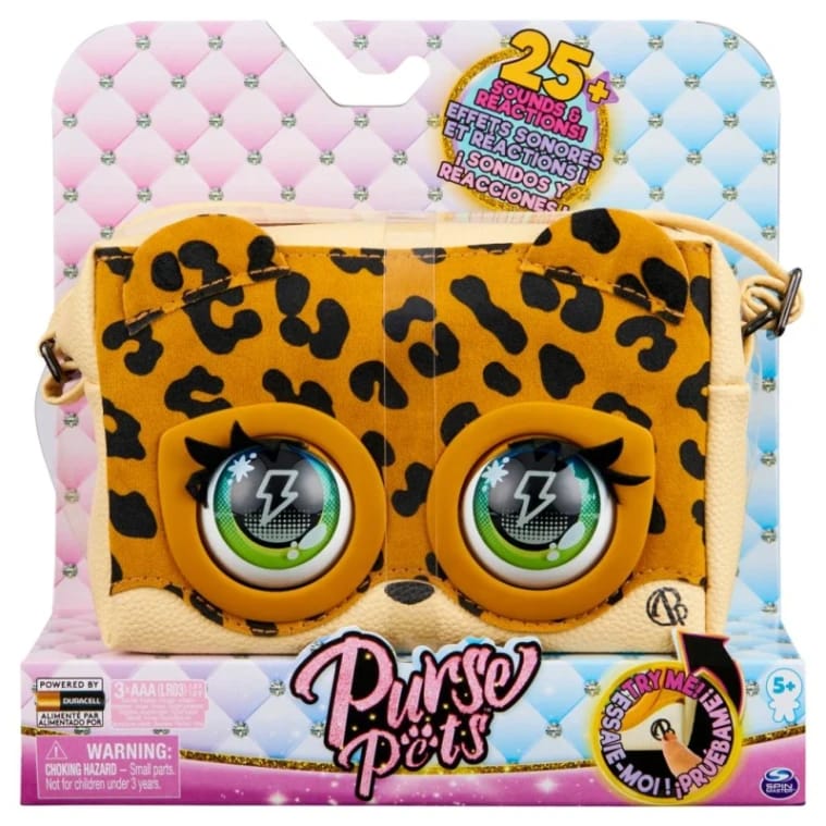 Spin Master Purse Pets Adorable Interactive Leoluxe Leopard