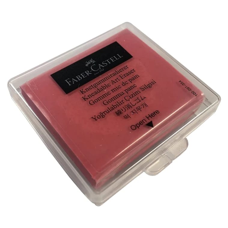 Faber-Castell Graphite Plastic Erasers, Red