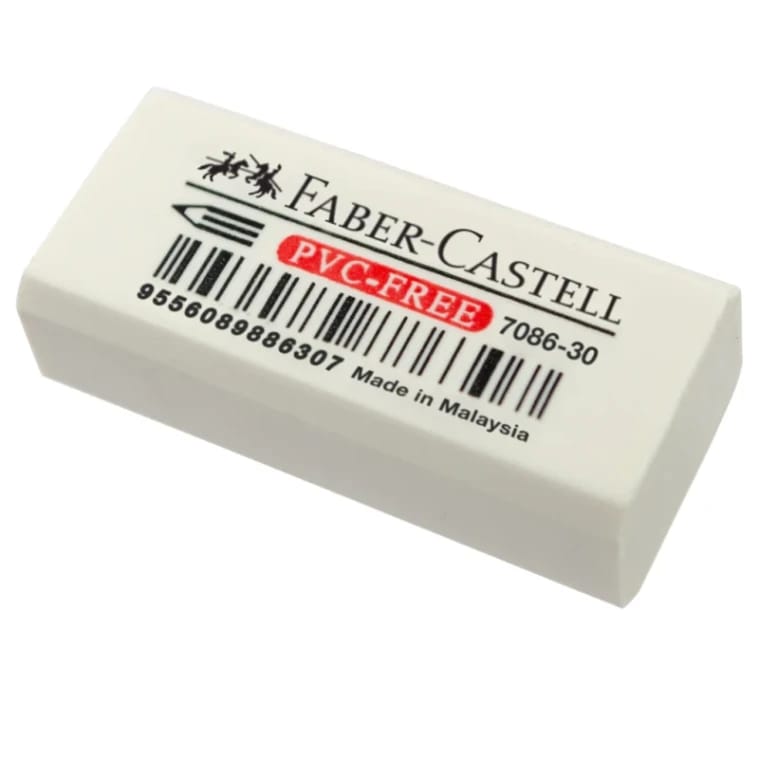 Faber Castell - Erasers PVC Free White