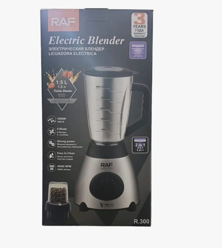 RAF Electric Blender With Modern Design Suitable For Family Needs High-Performance Multipurpose Kitchen Appliance