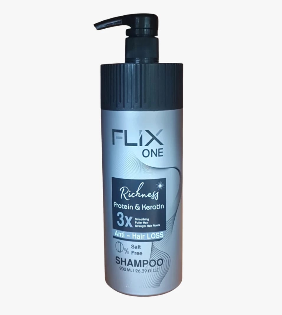 Flix One Shampoo with Rich Protein and Keratin for Hair Care and Strengthening for Men and Women