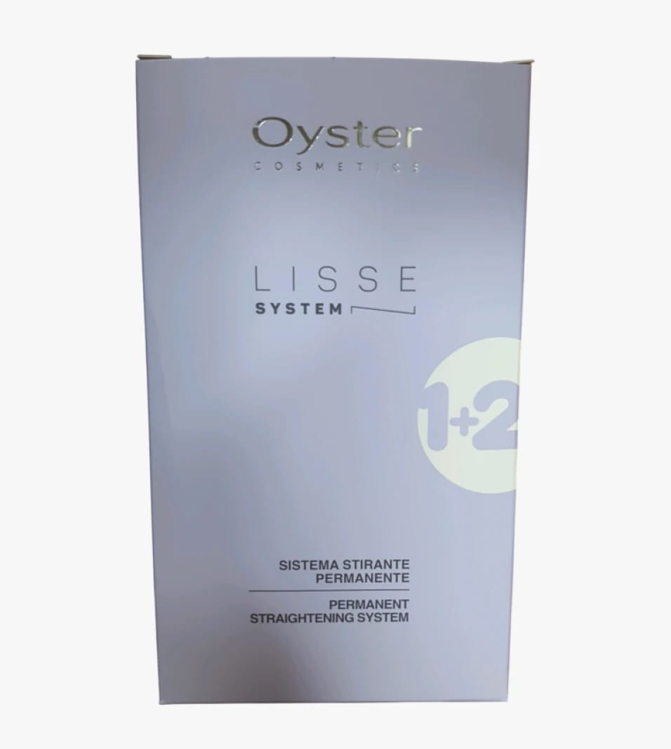 Oyster Cosmetics Lisse System Permanent Hair Straightening with Specialized Cream for Stubborn and Strong Hair Suitable for All Hair Types