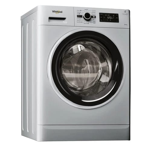 غسالة ويرلبول WHIRLPOOL سعة 8 كغ 1200 دورة كفاءة A+++ – لون فضي