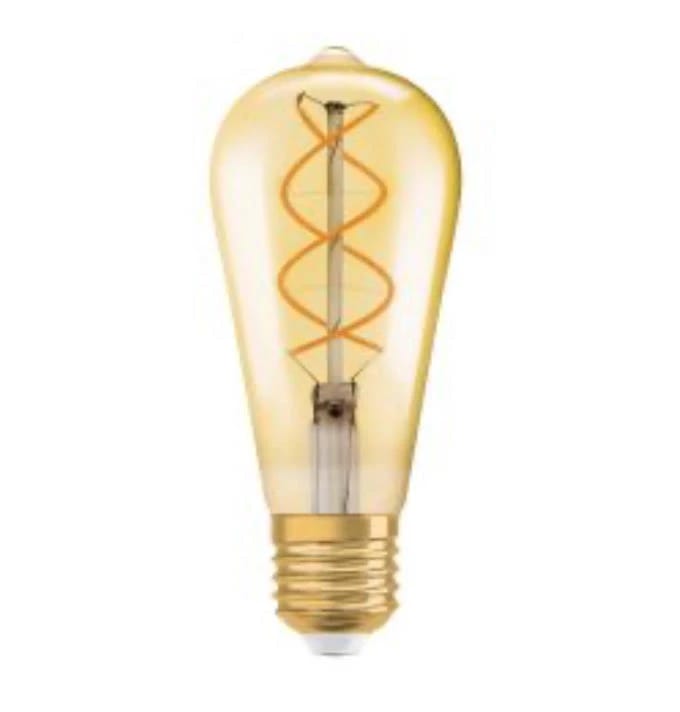Super Vetro ST64 Oval Filament Bulb, 6W, 2700K, E27 Base