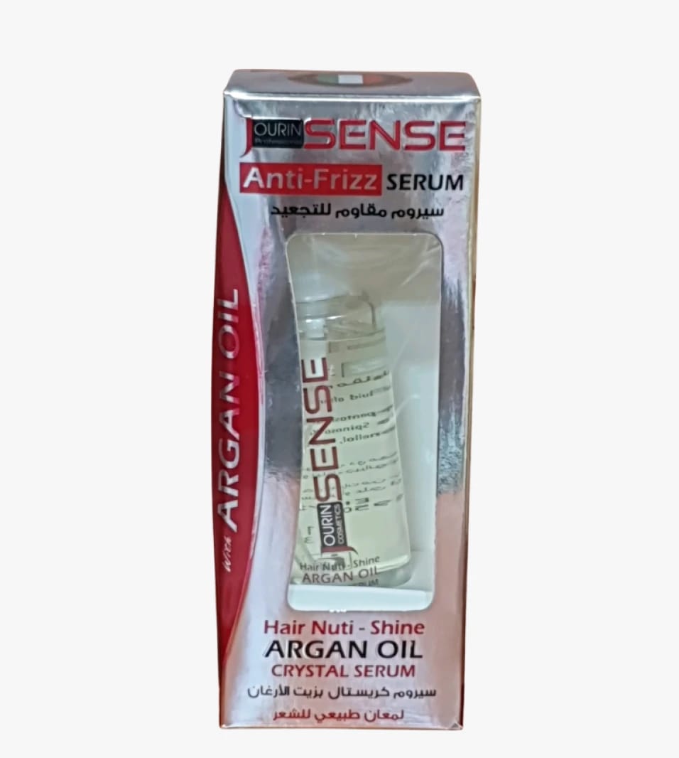 Jourin Sense Anti-Frizz Serum with Argan Oil for Curly and Sensitive Hair to Enhance Smoothness and Shine
