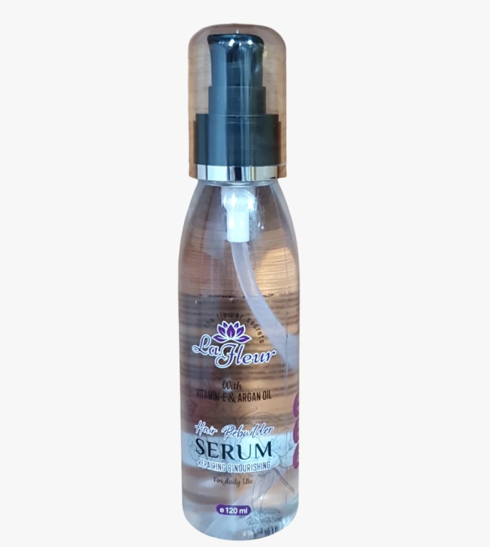 LaFleur Hair Serum with Vitamin E and Argan Oil, Designed for Damaged and Brittle Hair, 120ml