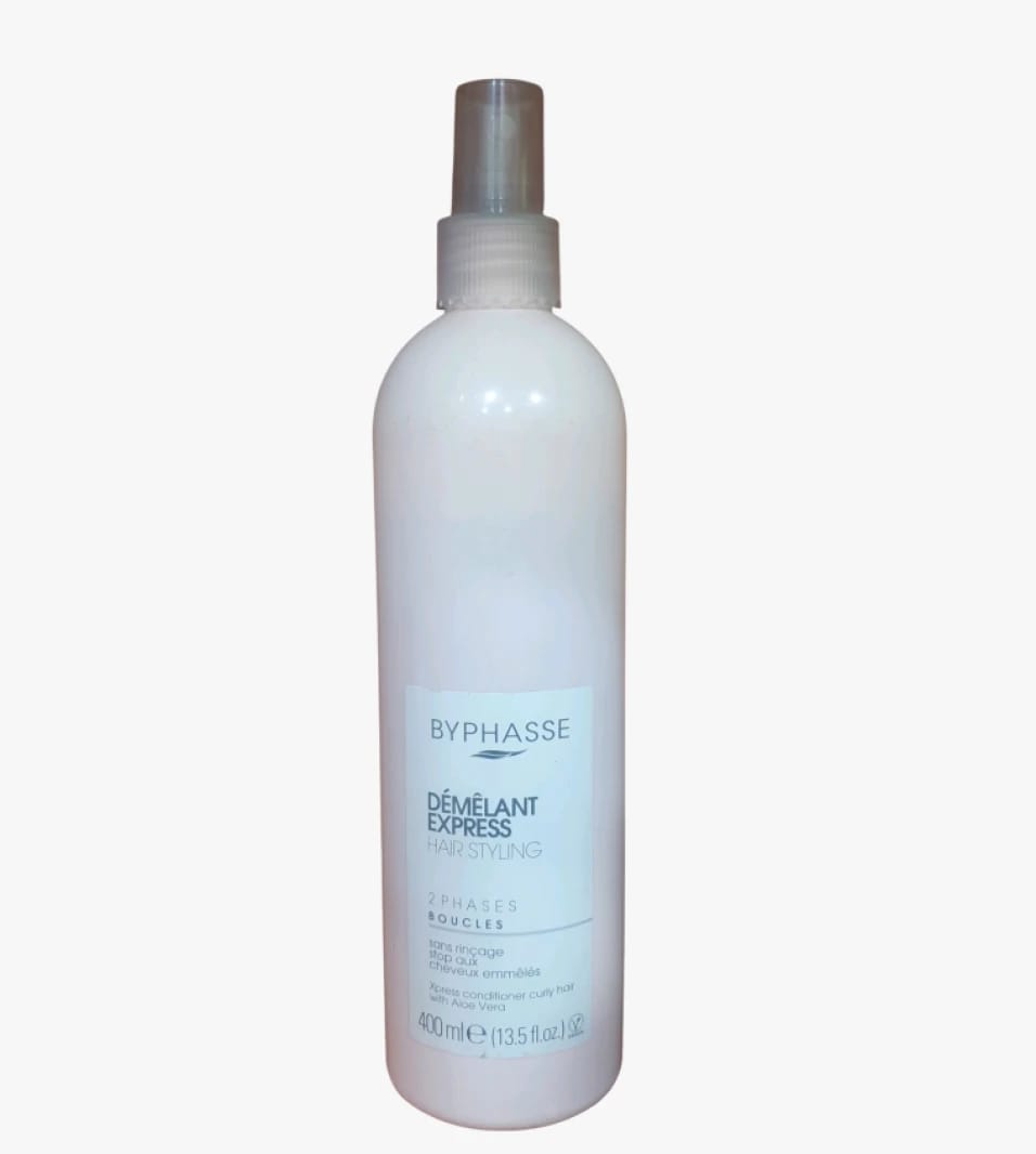 Byphasse Express Curls Detangler Spray with Aloe Vera for Curly and Wavy Hair Styling