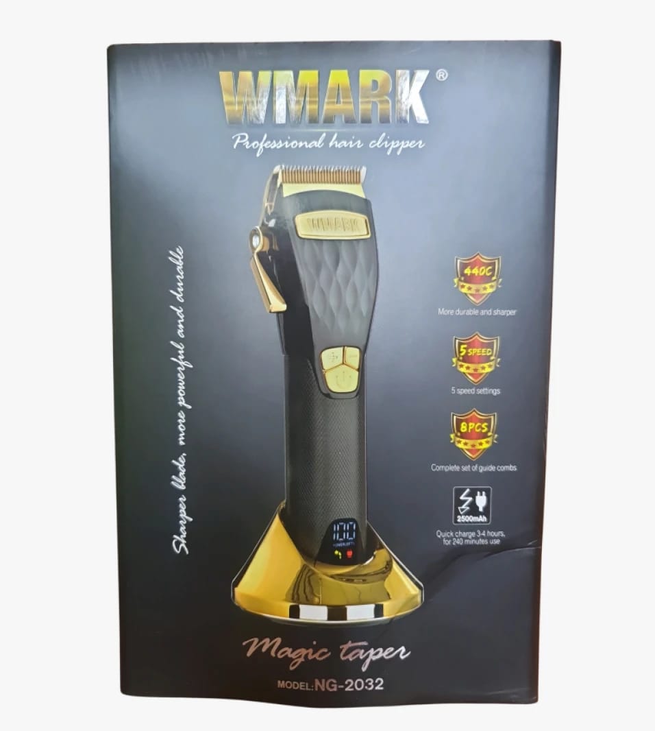 آلة قص الشعر الاحترافية العلامة التجارية WMARK موديل NG-2032 تصميم فاخر ومثالي لمصففي الشعر والصالونات