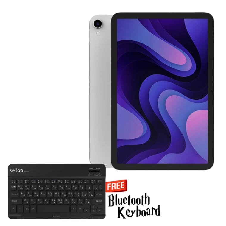 تابلت جي-تاب باد 11 (10.95 بوصة (1280 × 800) / JF196U-MT8786 / 6 جيجابايت رام / 128 جيجابايت تخزين / 4G / فضي / أندرويد 14) [ PAD 11 ]
