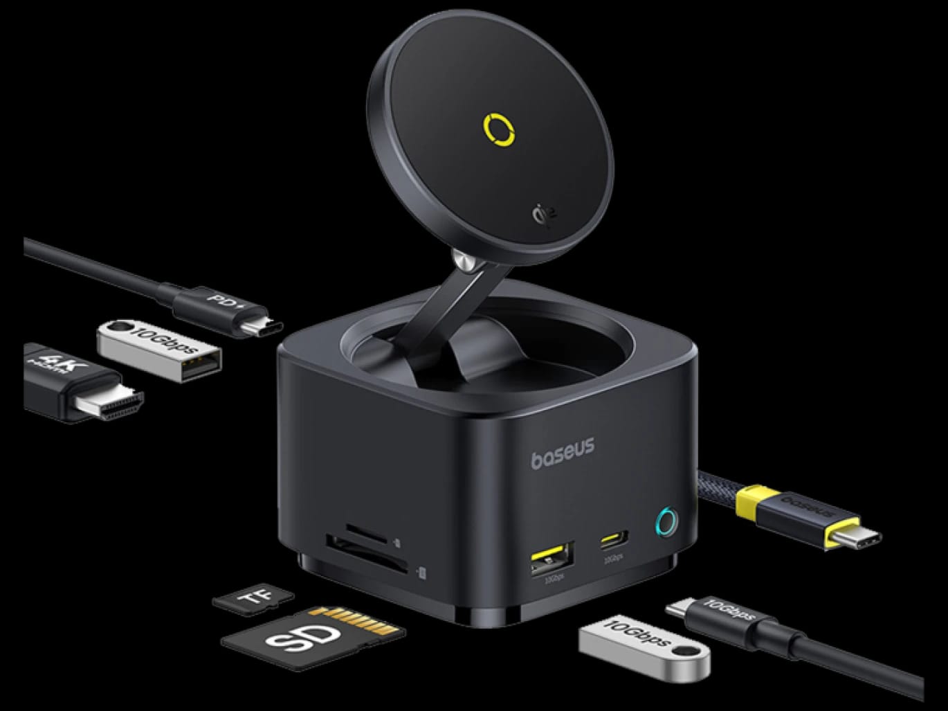 Baseus MagPro Series II 7-in-1 HUB Magnetic Wireless Charging 15W