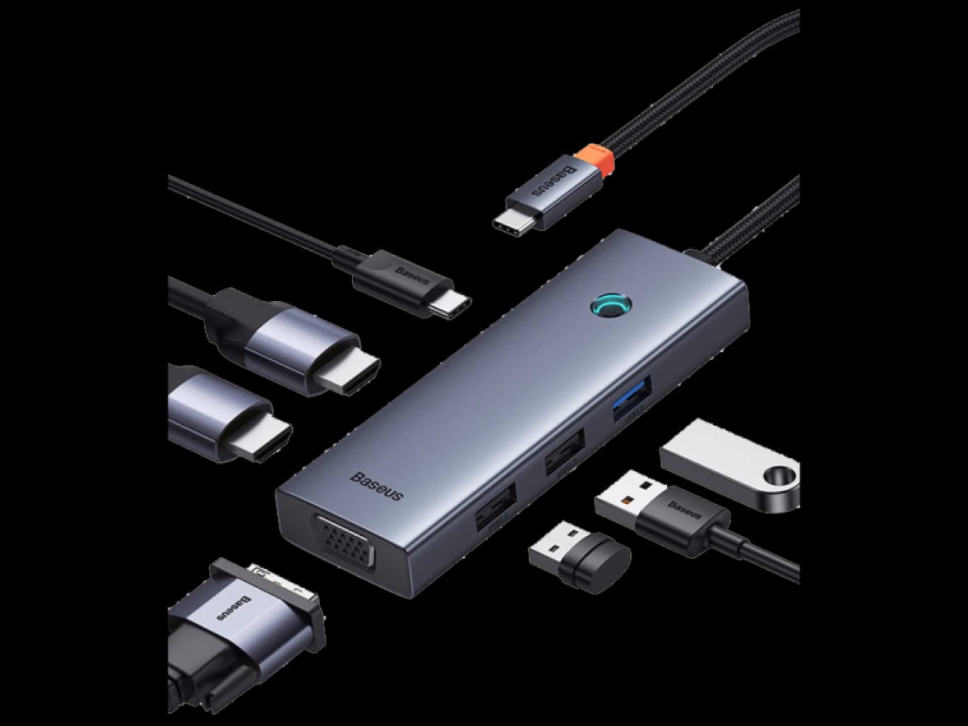 Baseus Metal Gleam Series 7-Port HUB