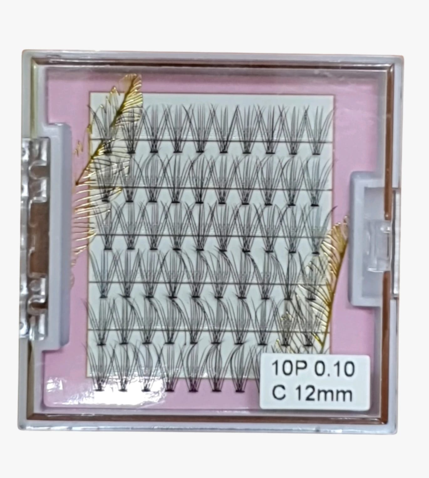 Luxury Eyelash Set with Ten Clusters 0.10mm, Stylish Design for Stunning Lashes, Perfect for Discerning Women