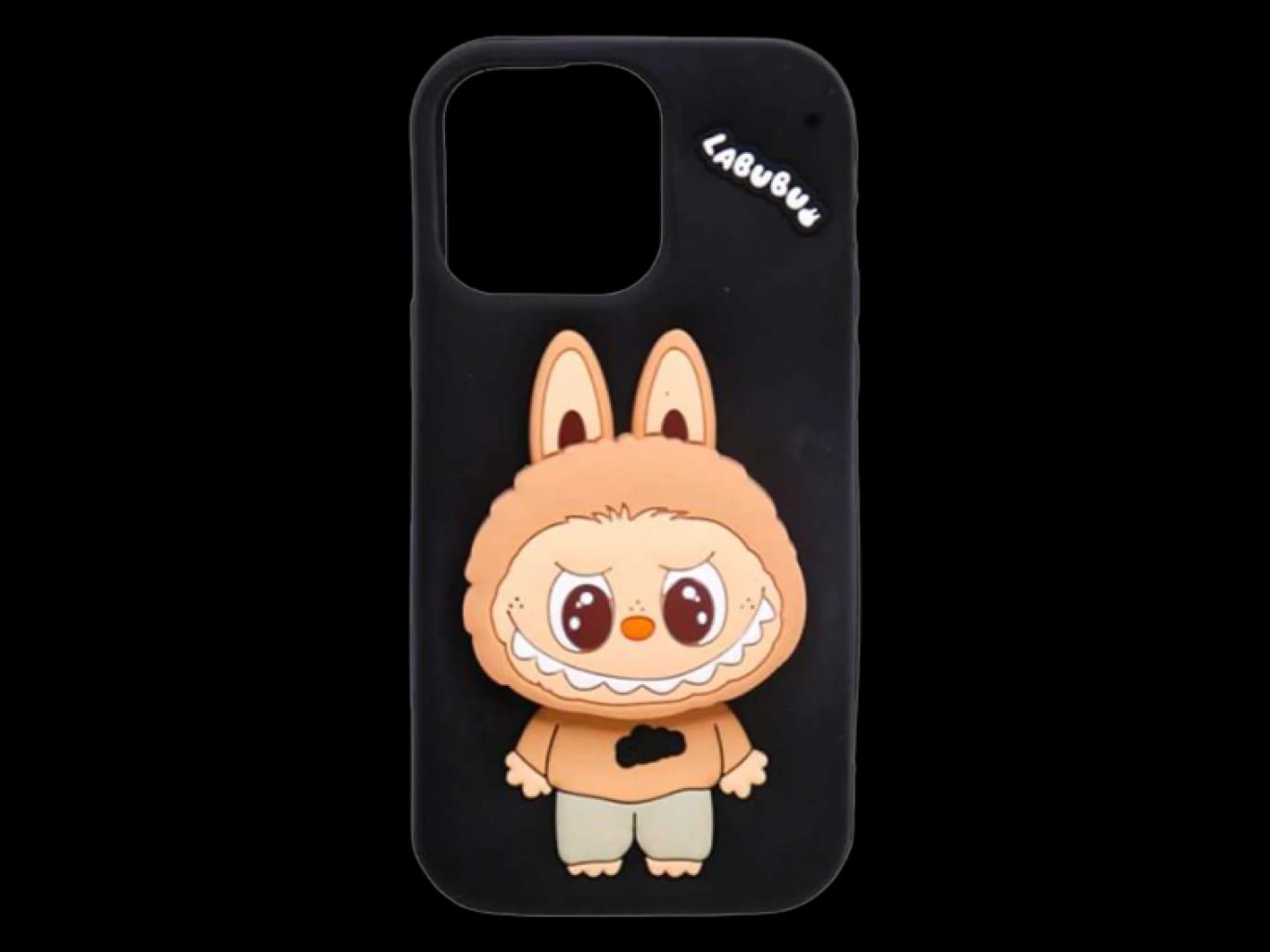 Labubu Silicon Cover with Pop-Up Stand for iPhone Series