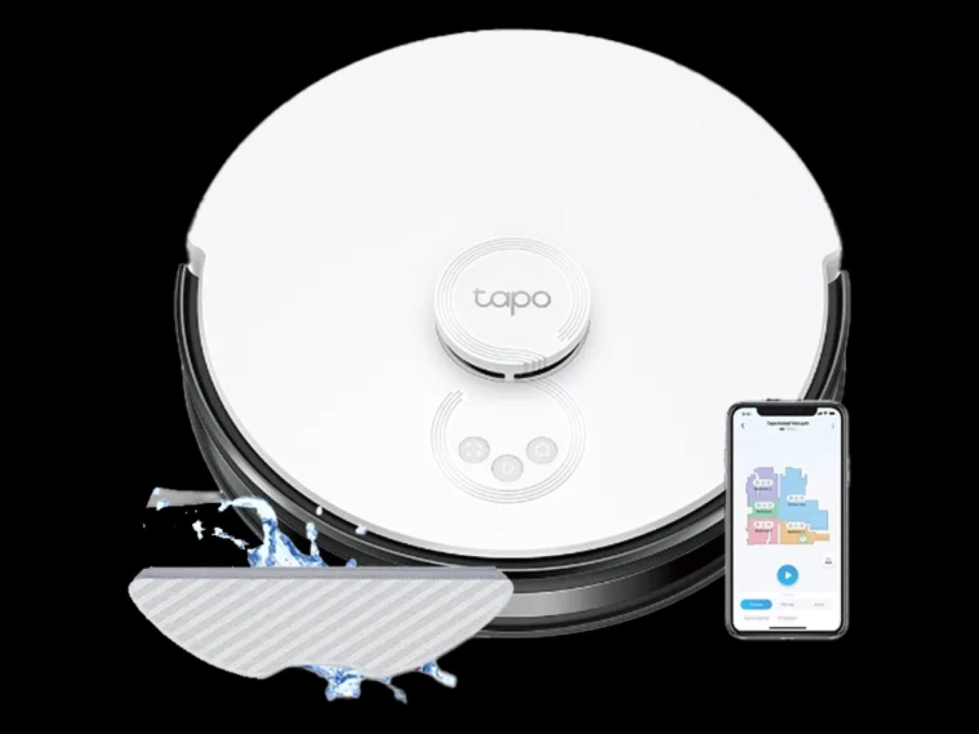 مكنسة وممسحة روبوتية TP-Link Tapo RV30 بنظام ملاحة LiDAR
