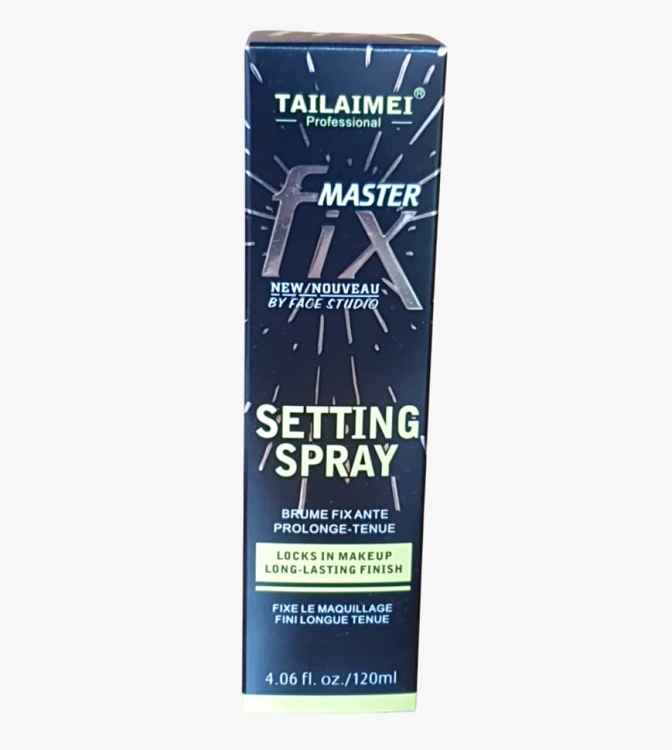 Tailaimei Master Fix Professional Makeup Setting Spray with Unique Design for Long-lasting Beauty Enhancement for Women.