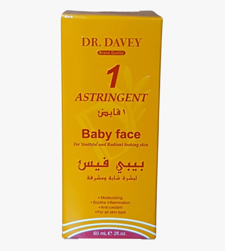 Dr. Davey Skin Care Astringent Baby Face Product for Youthful and Radiant Skin Look