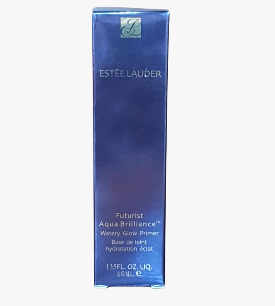 Estee Lauder Futurist Aqua Brilliance Watery Glow Primer for All Skin Types, Luxurious Shine