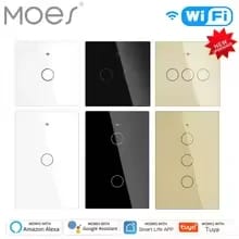 MOES WiFi Smart Light Switch – EU Type (Square)