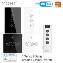 MOES WiFi Smart Curtain Switch – EU Type