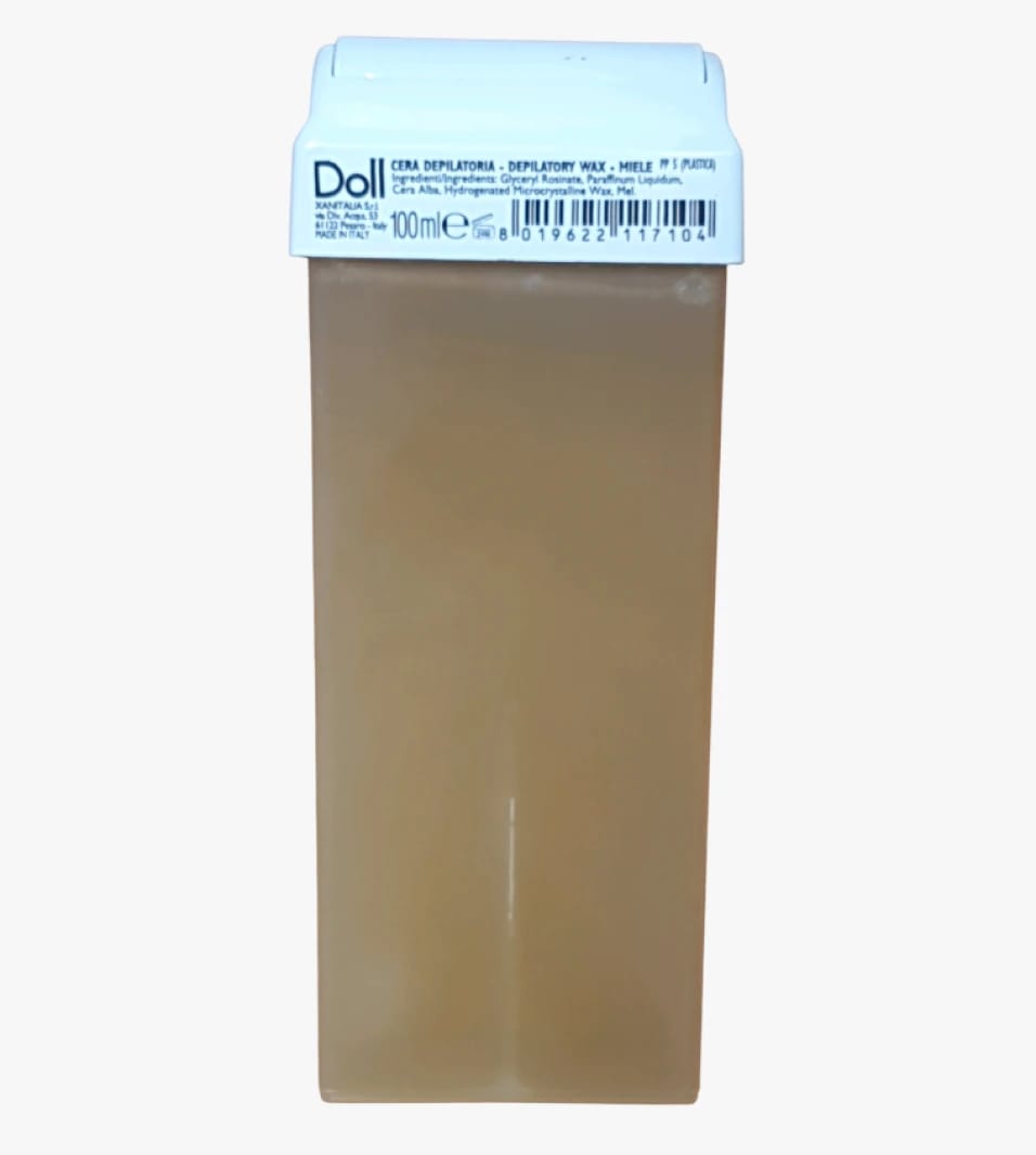Doll Honey Color Depilatory Wax for Precise Home Use and Personal Care for All Skin Types