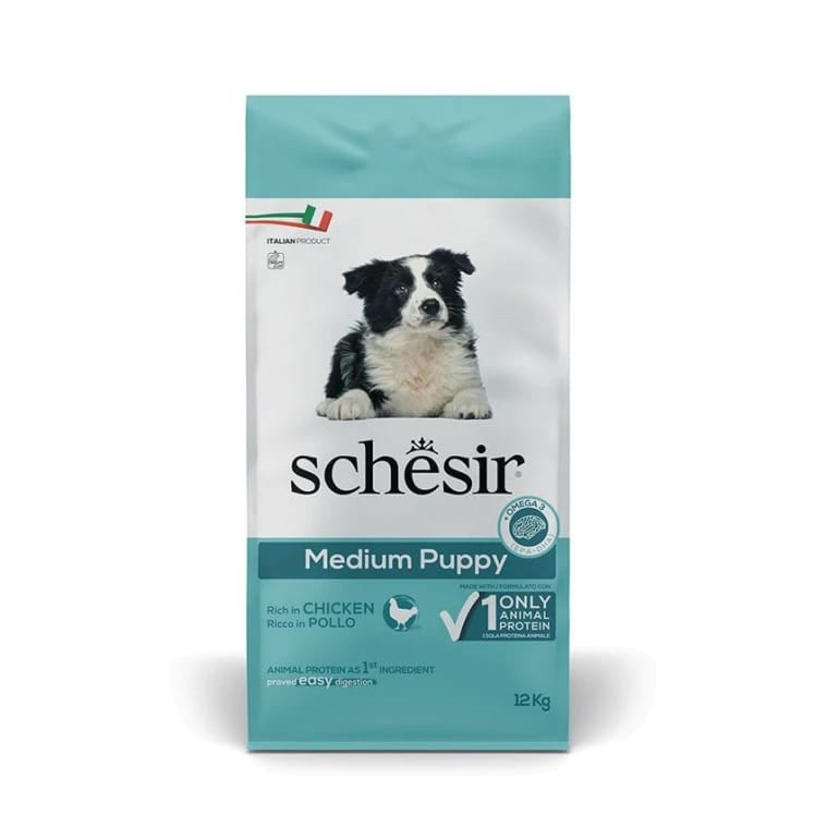 SCHESIR DOG DRY PUPPY CHICKEN 12KG (NEW)