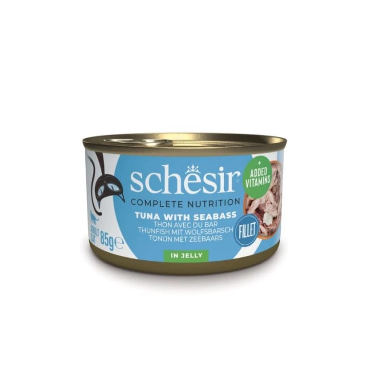 SCHESIR C&B WET CAT TUNA SEABASS IN JELLY CAN 85G