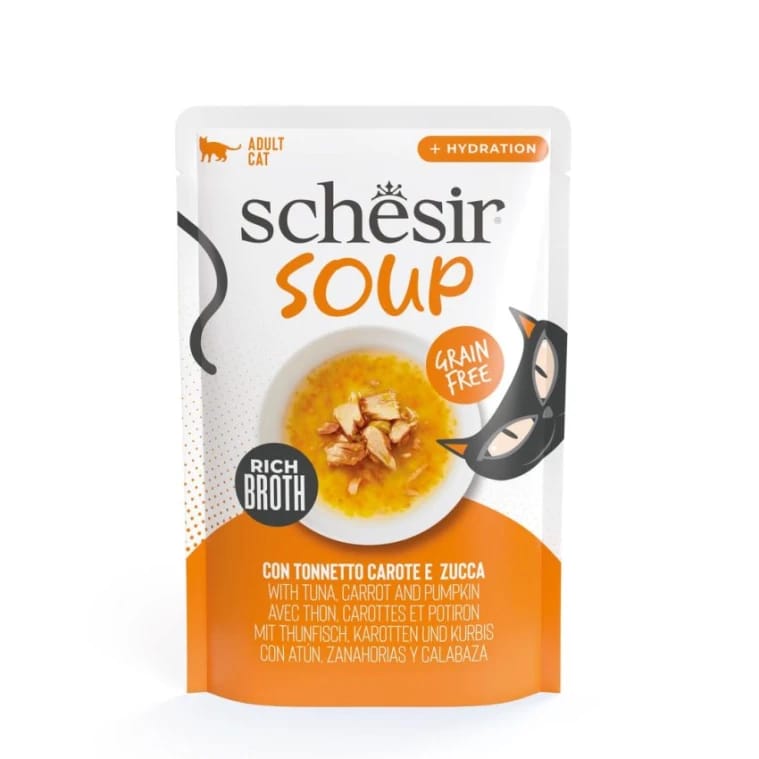 Schesir Soup Wet Cat Tuna pumpkin in Soup Pouch 40g