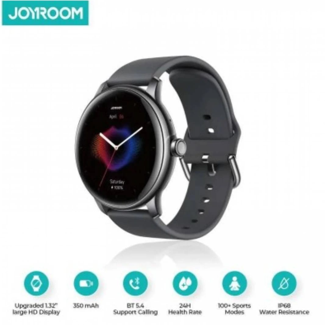 JOYROOM JR-FC1 Pro Smart Watch (Make/Answer Call) Black Apple IOS,Andriod - 18 Months Warranty